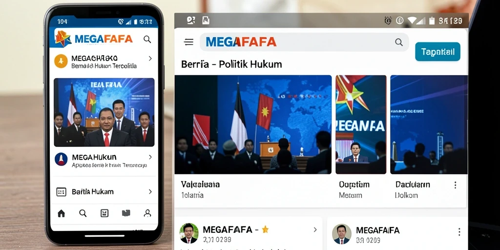 Antarmuka MEGAFAFA yang ramah pengguna untuk berita Politik Hukum.