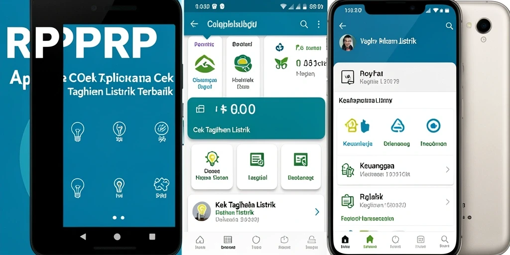 Screenshot utama RPRPRP yang menunjukkan antarmuka pengecekan tagihan listrik.