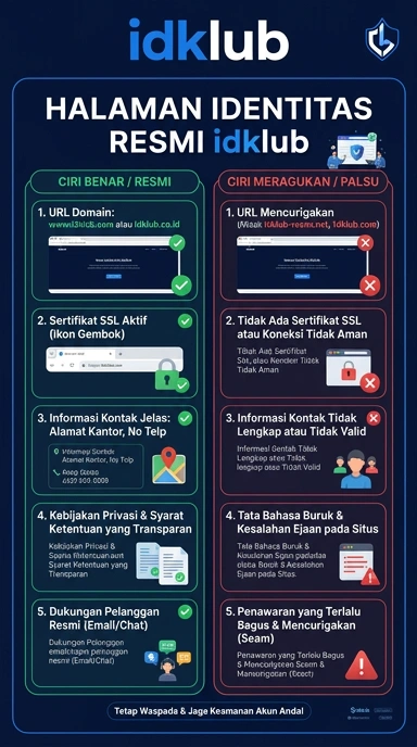 Tampilan kanal resmi idklub